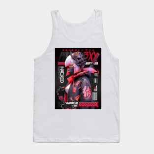 AKIBA DRIP - ⚫🟥⚫ ANTI IDOLS - CYBER SAMURAI - HACKER GIRL X1 ⚫🟥⚫ Tank Top